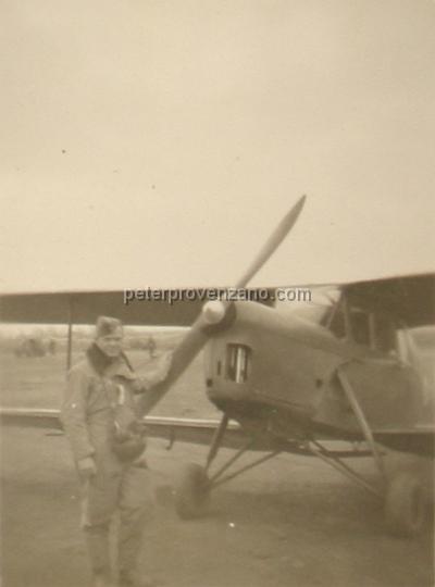 Peter Provenzano Photo Album Image_copy_051.jpg - Bill Dunn in front of a D.H. Hornet Moth.